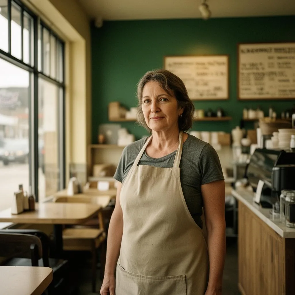 Las Vegas restaurant owner in her kitchen