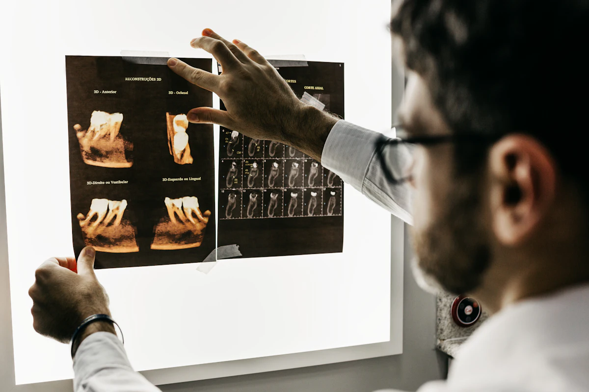 Dentist with patient in a modern New York practice