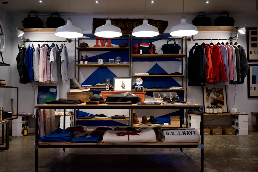 Owner opening shop on a New York street