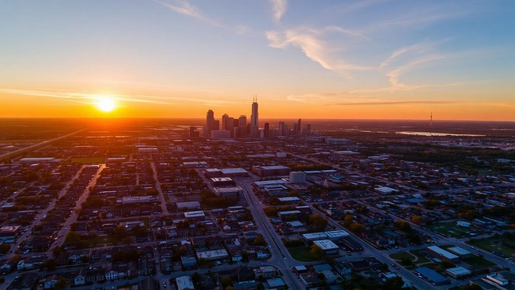 Dallas–Fort Worth metroplex aerial view